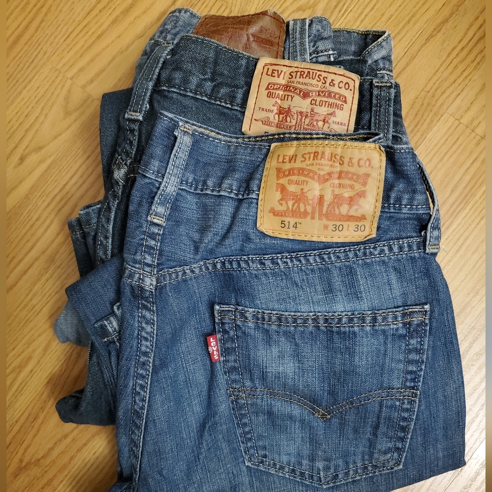 Levi's 514 denim jeans size 30 (3 pairs)